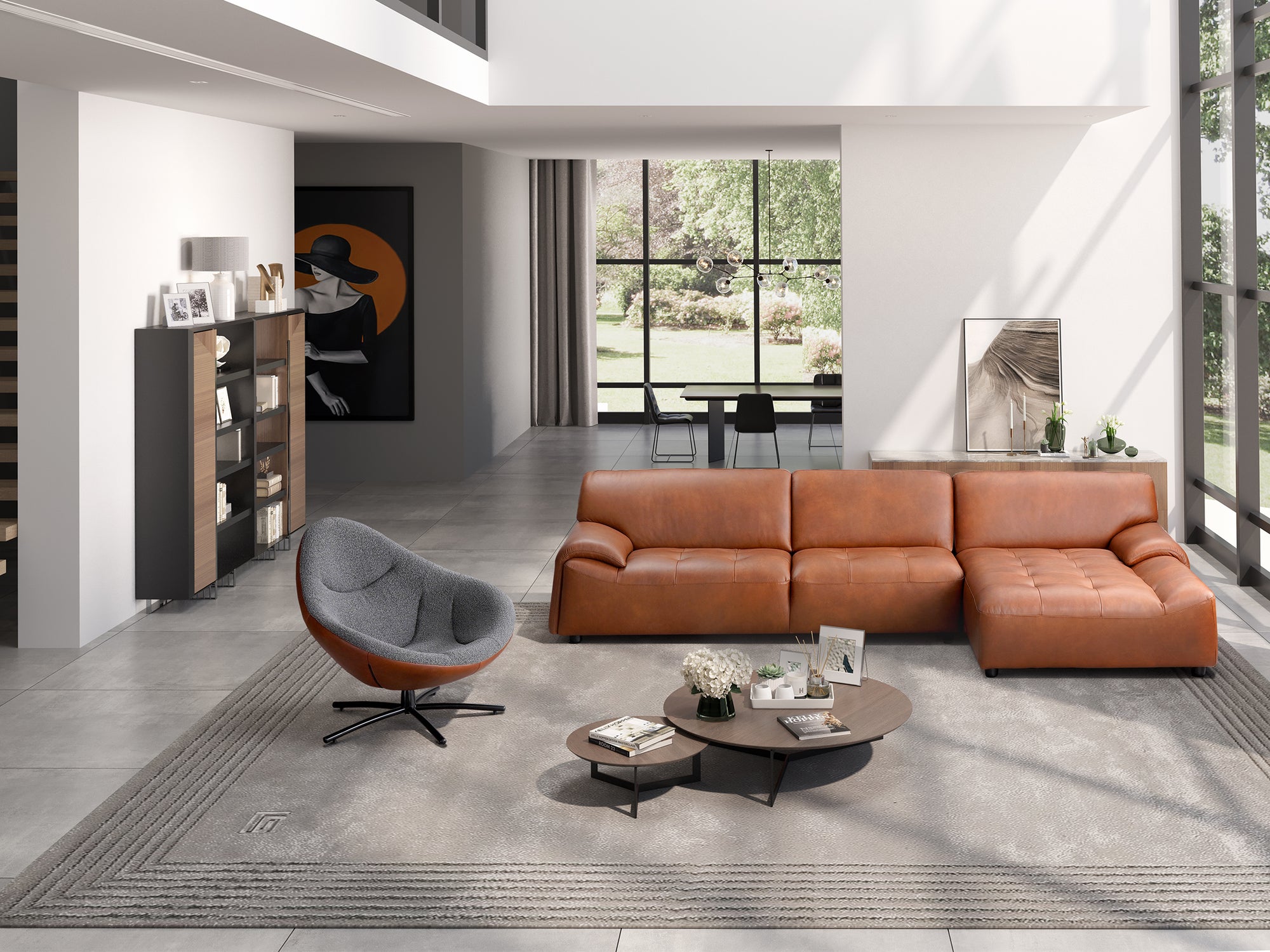 Conrad Corner Sofa Tan