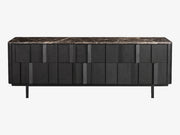 Spirit Emperador Dark Console with Marble Top