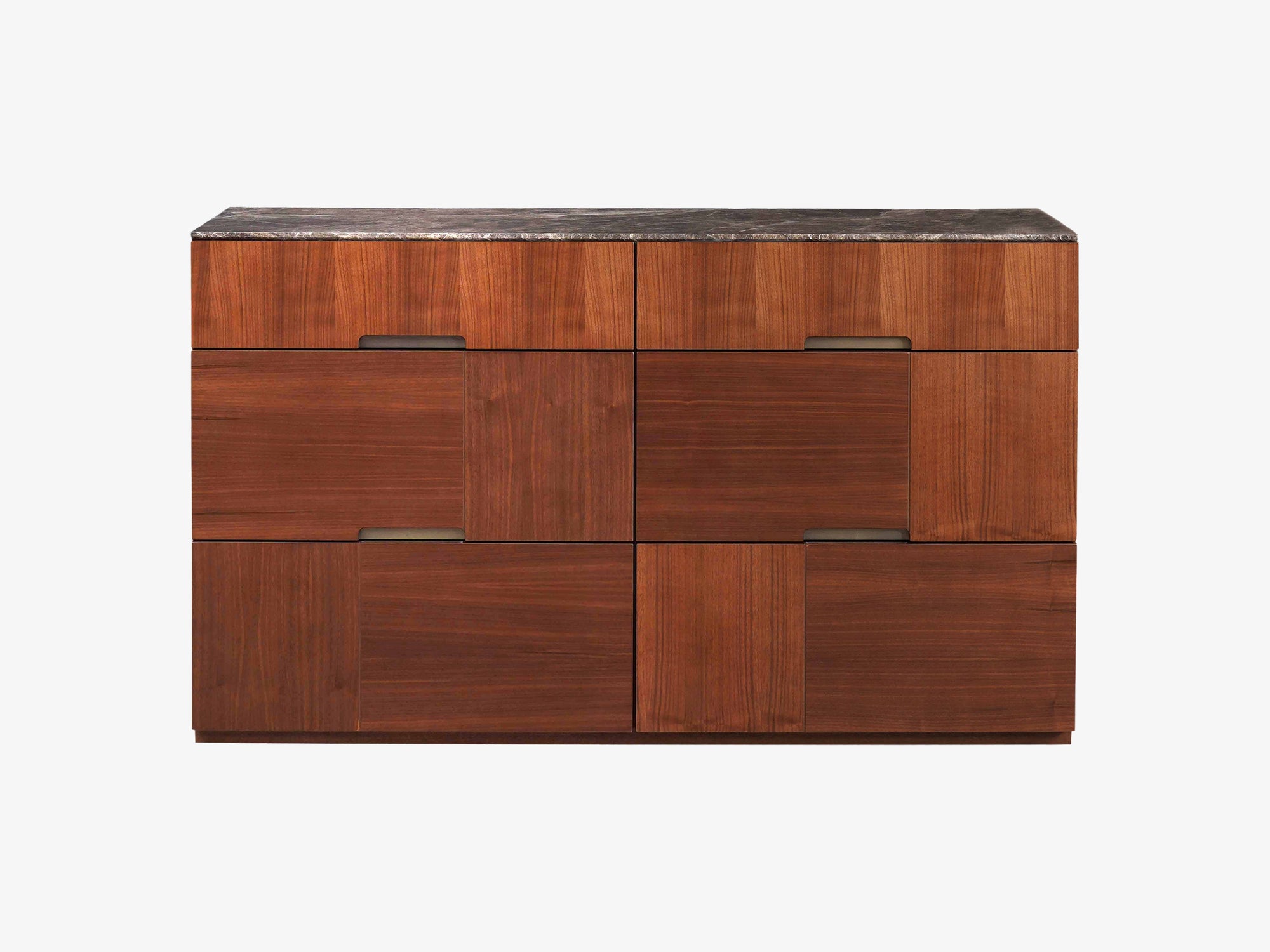 Zenit Chest of Drawers with Emparador Dark Marble Top