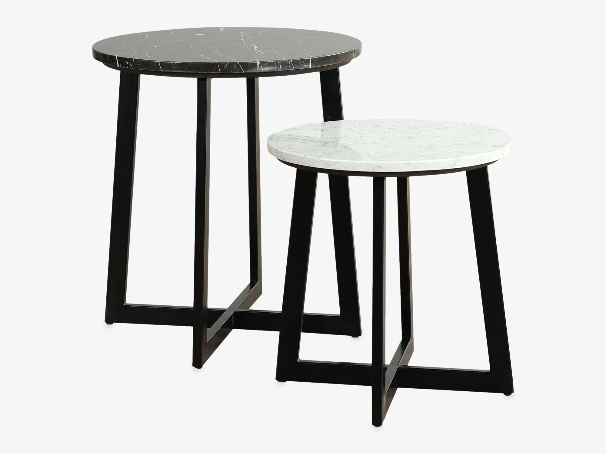 Zara Yan Sehpa Emperador Dark Mermer Tabla