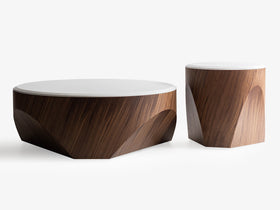 Gen Walnut Ecru Coffee Table