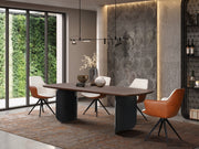 Budav Carrara Mermer Tablalı Yemek Masası