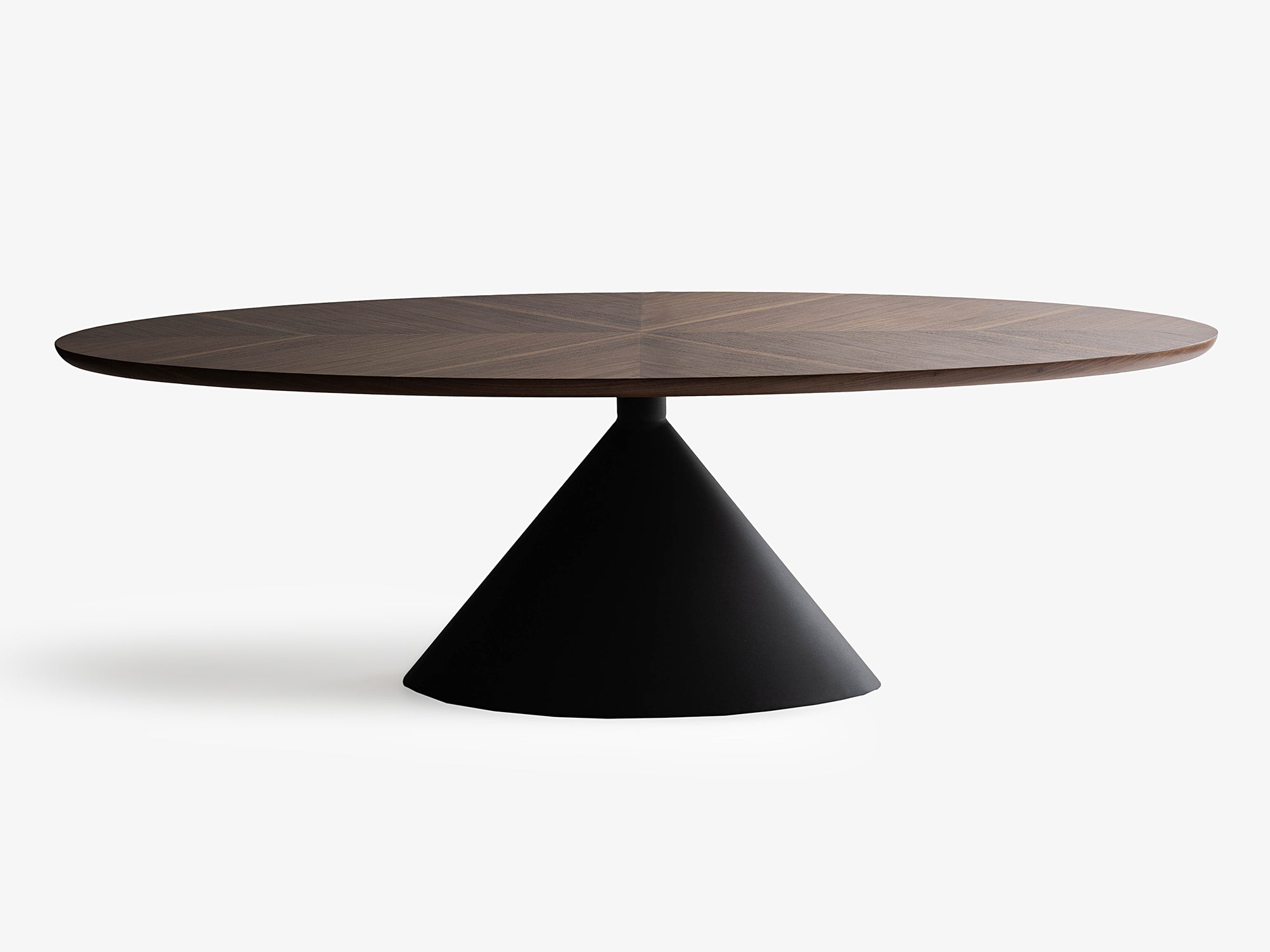 Raad Walnut Black Dining Table