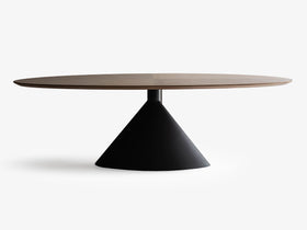 Raad Meşe Siyah Yemek Masası