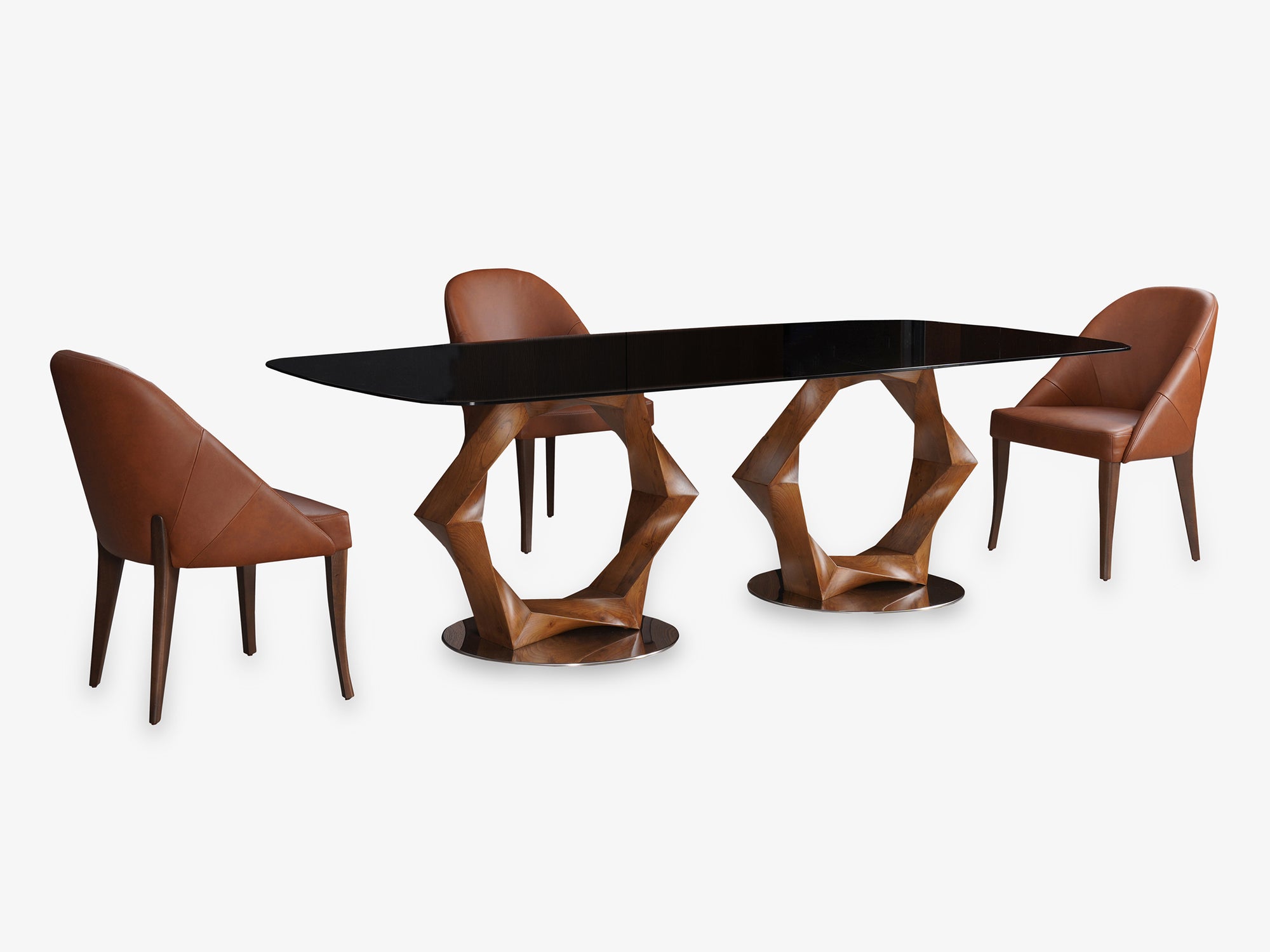 Siaya Cam Tablalı Yemek Masası