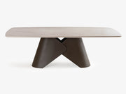 Kar Seramik Brass Yemek Masası