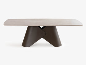 Kar Seramik Brass Yemek Masası