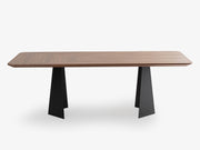 Liz Ceviz Siyah Yemek Masası