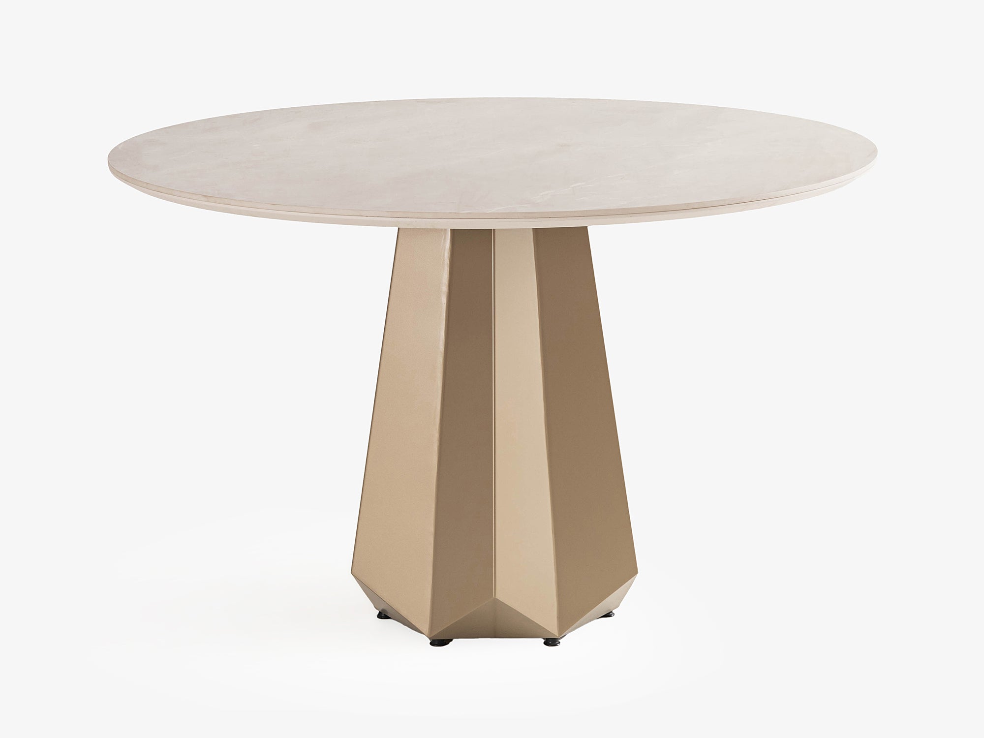 Nora Ceramic Brass Dining Table