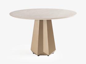 Nora Seramik Brass Yemek Masası