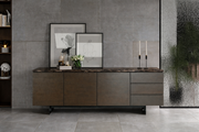 Elegance Emperador Dark Marble Top Console