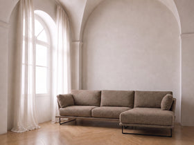 Biga Corner Sofa Brown