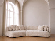 Corved Corner Sofa Ecru