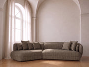 Corved Corner Sofa Khaki
