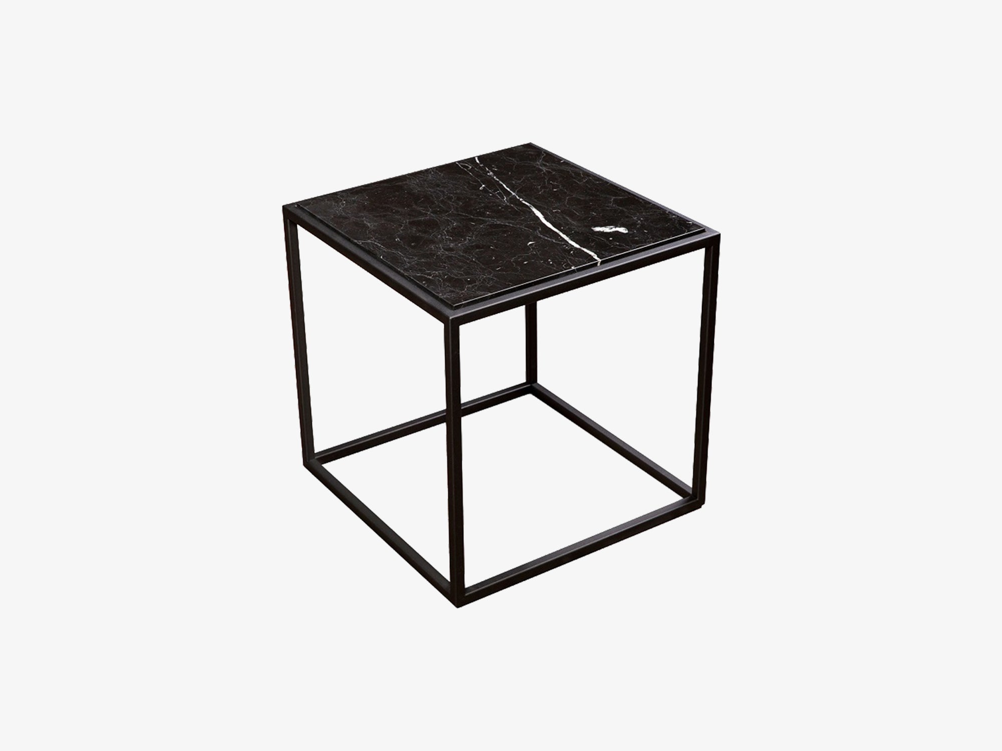 Cube Alexander Black Mermer Tablalı Sehpa
