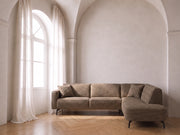Enzo Corner Sofa Brown