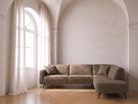 Enzo Corner Sofa Brown