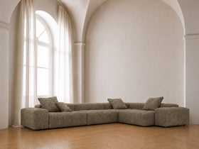 Lumaro Corner Sofa Khaki