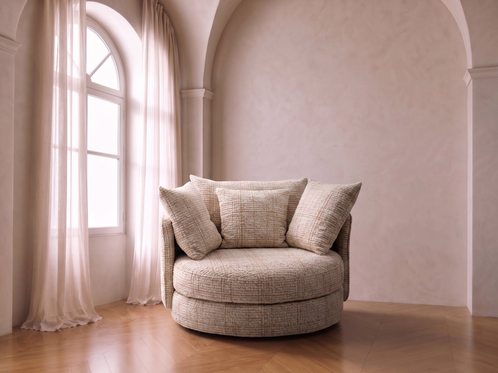 Dandy Loveseat Berjer Ekru