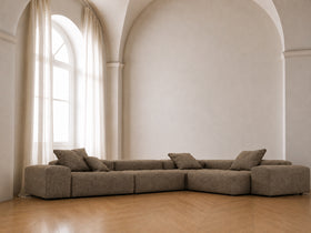 Lumaro Corner Sofa Brown