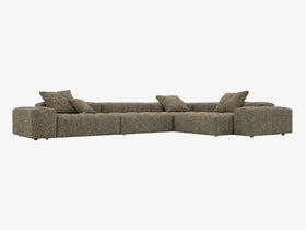 Lumaro Corner Sofa Khaki