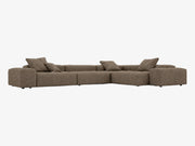 Lumaro Corner Sofa Brown