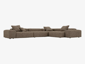 Lumaro Corner Sofa Brown