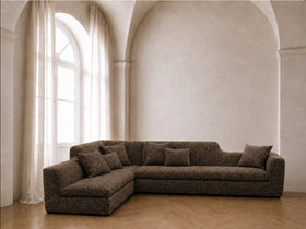 Senza Corner Sofa Brown