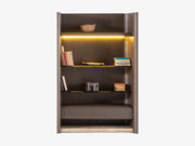 Vita Glass Shelf Bookcase