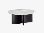 Zenit Oval Carrara Marble Topped Coffee Table